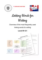 Aperçu - Fiches - Linking Words for Writing - Overview - English - B1-C1 - Page de couverture