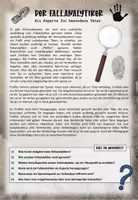 Vorschau - Arbeitsblätter - DEUTSCH - Lesetext des Tages 4 - Paket Kriminalistik "Der Fallanalytiker" - Seite 1