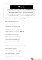 anteprima - Esercizi - Scheda sul "Used to" in inglese! - Pagina 1