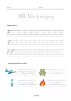 Vorschau - Arbeitsblätter - Materialpaket ABC Mini-Schreiblehrgang - Seite 1
