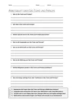 Vorschau - Arbeitsblätter - AB mit Fragen zum Thema "São Tomé und Príncipe" + Lösungsblatt - Deckblatt