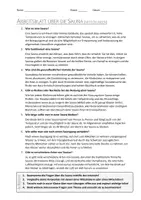 Vorschau - Arbeitsblätter - AB mit Fragen zum Thema "Sauna" + Lösungsblatt - Seite 1