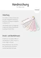 Vorschau - Fördermaterial/Inklusion - Einmaleins: Fächer zum 1x1 - Seite 1