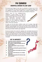 Vorschau - Arbeitsblätter - DEUTSCH - Lesetext des Tages - Paket Japan "Samurai" - Seite 1