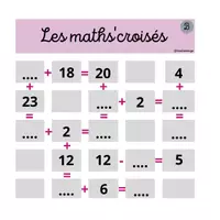 Aperçu - Feuilles d'exercices - Maths'croisés - Page 1