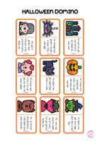 Vista previa - Juegos / Gamificación - HALLOWEEN DOMINO ENGLISH - página 1