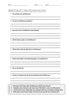 Vorschau - Arbeitsblätter - AB mit Fragen zum Thema "Schaffhausen" + Lösungsblatt - Deckblatt