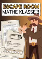 Vorschau - Arbeitsblätter - Escape Room Mathe Klasse 3 - Deckblatt