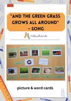 Vorschau - Präsentationen/Tafelbilder - And the green grass grows all around - picture & word cards - Deckblatt