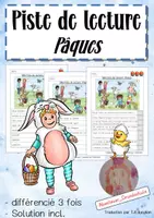 Aperçu - Feuilles d'exercices - Piste de lecture: Paques - Page de couverture