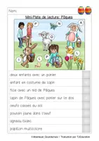 Aperçu - Feuilles d'exercices - Piste de lecture: Paques - Page 2