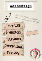 Vorschau - Präsentationen/Tafelbilder - Wochentage Grundschule | Klassentier Faultier / Faultierklasse - Deckblatt