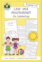 Vorschau - Arbeitsblätter - Lesen und abschreiben: Sommer (Deutsch Grundschule Klasse 1/2) - Deckblatt