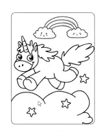 Aperçu - Préparation de séance / Séance complète - Licornes - Pack de coloriages gratuit +10 illustrations - Page de couverture