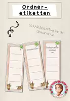 Vorschau - Mal- und Bastelvorlagen - Ordnerrücken Grundschule | Klassentier Faultier / Faultierklasse - Deckblatt