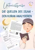 Vorschau - Arbeitsblätter - Den KORAN analysieren - Unterrichtsreihe, Islamische Religion - Deckblatt