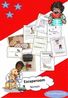 Vorschau - Arbeitsblätter - Escaperoom Nomen - Deckblatt
