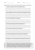 Vorschau - Arbeitsblätter - AB mit Fragen zum Thema "Schauspielerinnen und Schauspieler" + Lösungsblatt + Mindmap + Infografik - Deckblatt