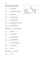 Vorschau - Arbeitsblätter - Das Verb sein konjugieren - Deckblatt