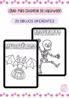 Vista previa - Manualidades / Dibujos para colorear - LIBRO PARA COLOREAR DE HALLOWEEN - Portada