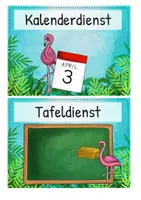 Vorschau - Mal- und Bastelvorlagen - Klassendienste Flamingoklasse - Visualisierung - Seite 3