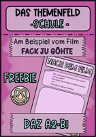 Vorschau - Arbeitsblätter - Freebie DAZ Themenfeld Schule am Beispiel vom Film Fack Ju Göhte - Deckblatt