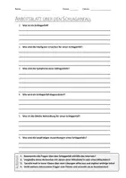Vorschau - Arbeitsblätter - Lernposter + AB mit Fragen zum Thema "Schlaganfall" + Lösungsblatt + Mindmap + Infografik - Seite 1