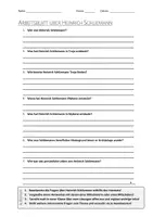 Vorschau - Arbeitsblätter - AB mit Fragen zum Thema "Heinrich Schliemann" + Lösungsblatt - Deckblatt