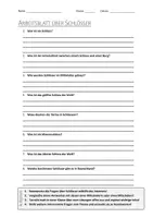 Vorschau - Arbeitsblätter - Lernplakat + AB mit Fragen zum Thema "Schlösser" + Lösungsblatt + Infografik - Seite 1