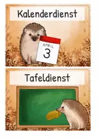 Vorschau - Mal- und Bastelvorlagen - Klassendienste Igelklasse - Visualisierung - Seite 3