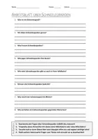 Vorschau - Arbeitsblätter - AB mit Fragen zum Thema "Schneeleopard" + Lösungsblatt + Infografik - Deckblatt