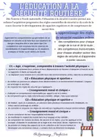 Aperçu - Fiches - Fiche - La sécurité routière en élémentaire - Page de couverture
