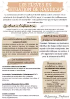 Aperçu - Fiches - Fiche - Le handicap à l'école - Page de couverture