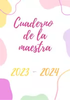 Vista previa - Hojas de trabajo - Cuaderno del maestro/a or teachers' notebook 2023 - 2024 - página 2