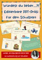 Vorschau - Präsentationen/Tafelbilder - Schulstart Aktivität - Würdest du lieber...?! Powerpoint - Deckblatt