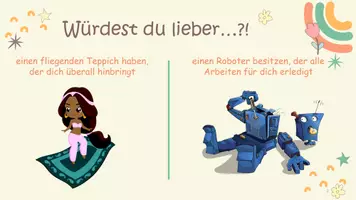 Vorschau - Präsentationen/Tafelbilder - Schulstart Aktivität - Würdest du lieber...?! Powerpoint - Seite 2