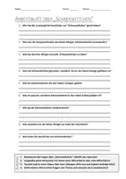 Vorschau - Arbeitsblätter - AB mit Fragen zum Thema "Schneewittchen" + Lösungsblatt + Mindmap + Infografik - Deckblatt