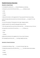 Vorschau - Arbeitsblätter - 100 English Grammar Exercises - Tenses - Deckblatt