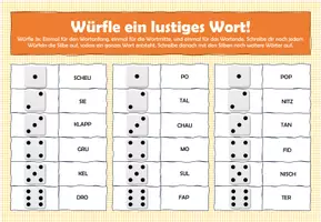 Vorschau - Spiele - Pseudowörter würfeln aus Silben - Seite 3