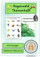 Vorschau - Arbeitsblätter - Regenwald Themenheft - Deckblatt
