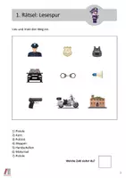 Vorschau - Arbeitsblätter - Mini Escape Room -Berufe- Deutsch Klasse 1 - Seite 3