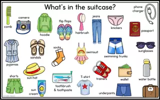 Vorschau - Arbeitsblätter - What is in the suitcase? - Legematerial - Seite 3