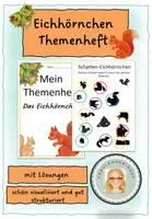 Vorschau - Arbeitsblätter - Eichhörnchen Themenheft - Deckblatt