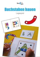 Vorschau - Stationenlernen - Buchstabeneinführung - ABC Buchstaben bauen - Deckblatt