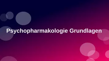 Vorschau - Präsentationen/Tafelbilder - Psychopharmakologie-Medikamentenlehre für Pflegeberufe Teil 2 - Deckblatt