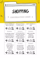 Vorschau - Spiele - English Conversation Cards - Shopping - Deckblatt