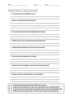 Vorschau - Arbeitsblätter - AB mit Fragen zum Thema "Schwyz" + Lösungsblatt - Deckblatt
