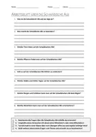 Vorschau - Arbeitsblätter - AB mit Fragen zum Thema "Schwäbische Alb" + Lösungsblatt + Mindmap + Infografik - Deckblatt