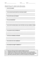 Vorschau - Arbeitsblätter - AB mit Fragen zum Thema "Schädel" + Lösungsblatt + Infografik - Deckblatt