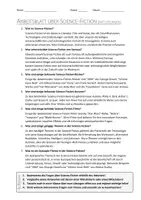 Vorschau - Arbeitsblätter - AB mit Fragen zum Thema "Science-Fiction" + Lösungsblatt + Mindmap + Infografik - Seite 3